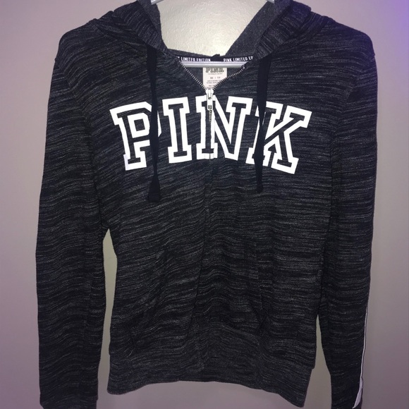Pink Victoria’s secret Zip Up hoodie - Picture 3 of 4